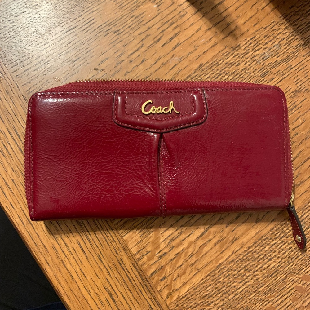 Maroon Coach Wallet